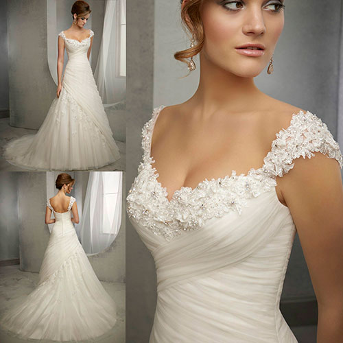 Vestido de noiva com florais vestido-de-noiva-florais