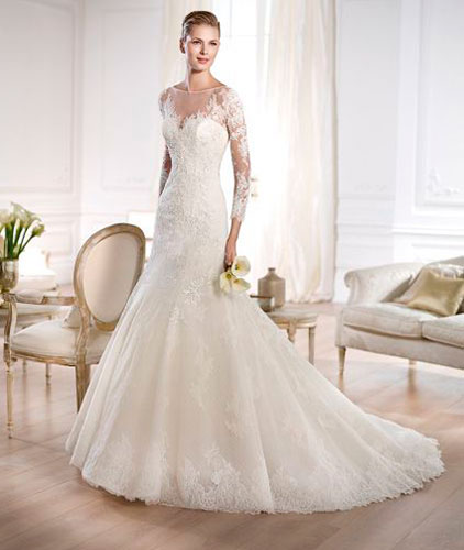 Vestido de noiva com mangas vestido-de-noiva-mangas-longas